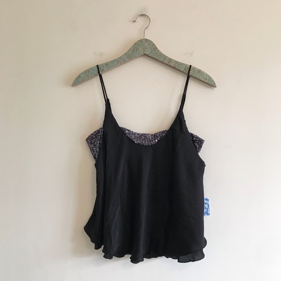 NWT Free People Turn It On Cami Black - Picture 1 of 5